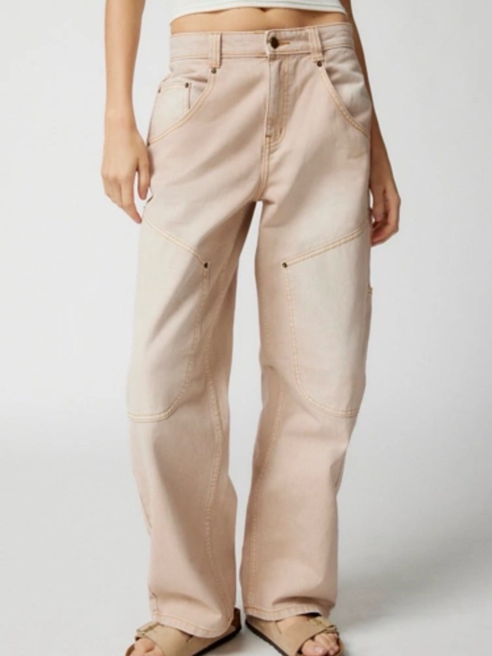 BDG Baggy Bella Carpenter Jeans — Size 27 | Overdyed Tan 🤎